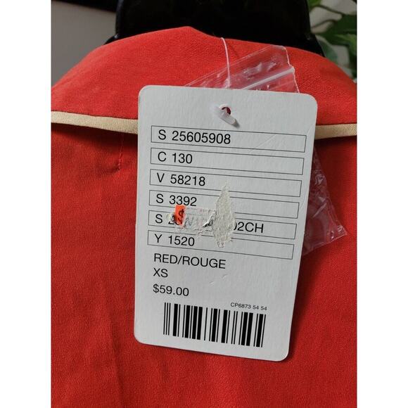 Cooperative Solid 100% Polyester Collared Long Sleeve Button Down Shirt XS - Picture 8 of 14